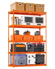 Storage Shelves 5 Tier Adjustable 18*48*72" Garage Shelving Units 2500 lbs Load