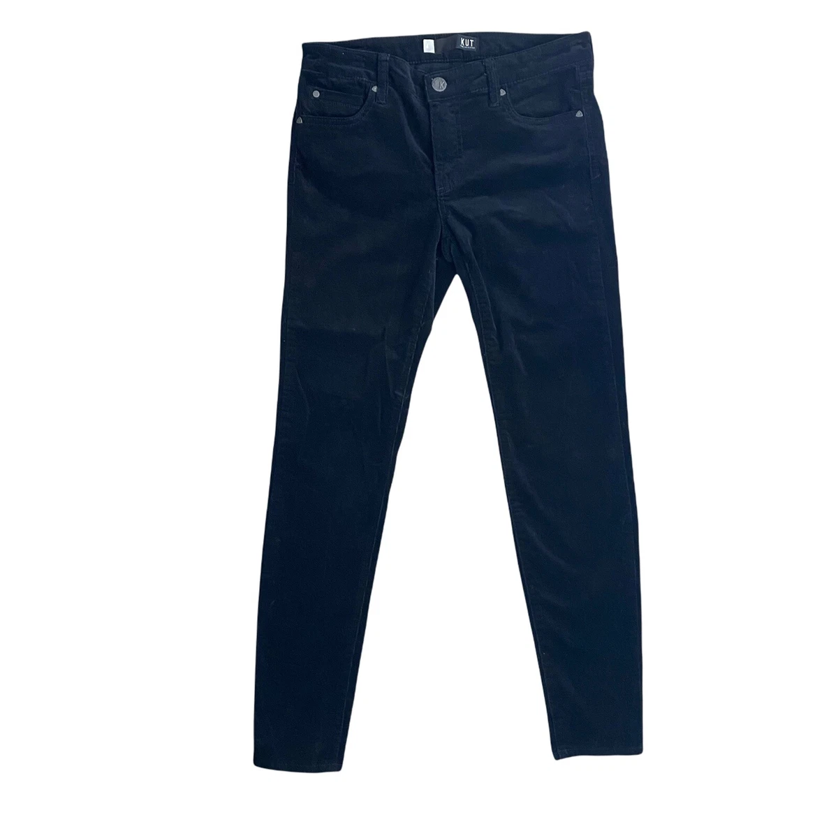 Kut From The Kloth Blue Diana Skinny Stretch Corduroy Mid Rise