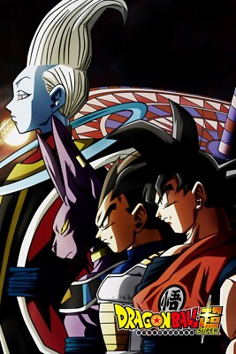 当選品❗ドラゴンボール超 BEERUS 超始動ビジュアル B2ポスター Dragon Ball Super Goku Vegeta Beerus Survival POSTER 24 X 18