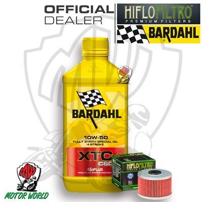 TAGLIANDO 1LT OLIO BARDAHL XTC C60 10W50 FILTRO Honda XBR 500 1985 - 1988