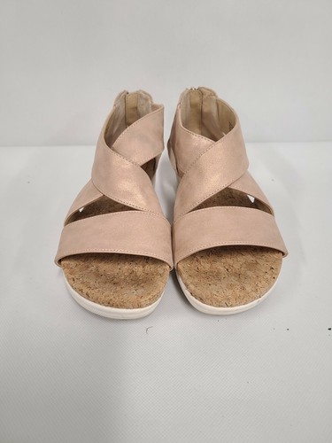 Adrienne Vittadini Sport AV-Claud Womens Sandals 7M Beige Faux Leather Back  Zip | eBay