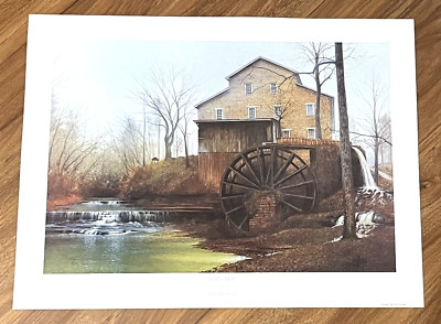FALL MILLS Tennessee John Dearman Signed 404/1000 Limited Edition VTG Print 1986