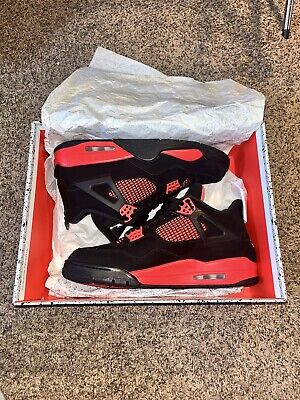 Nike Air Jordan 4 Red Thunder Black Retro Men's Size 11.5 Nike Air Jordan 4 Red Thunder Black Retro Men's Size 11.5