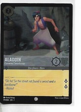 Disney Lorcana TCG Aladdin Cornered Swordsman Common Foil Card #171/204