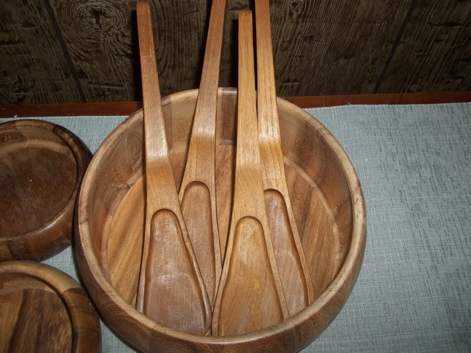 Juego de ensaladeras Dansk TAILANDIA International Designs madera de teca 11 piezas Foto 2 de 4