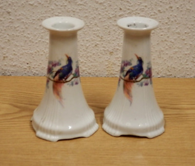 Kerzenständer Paar Union K Czechoslowakia Art Deco Porzellan