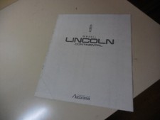 LINCOLN 1989 CONTINENTAL Japanese Brochure 1988/12 E-LC381 Autorama