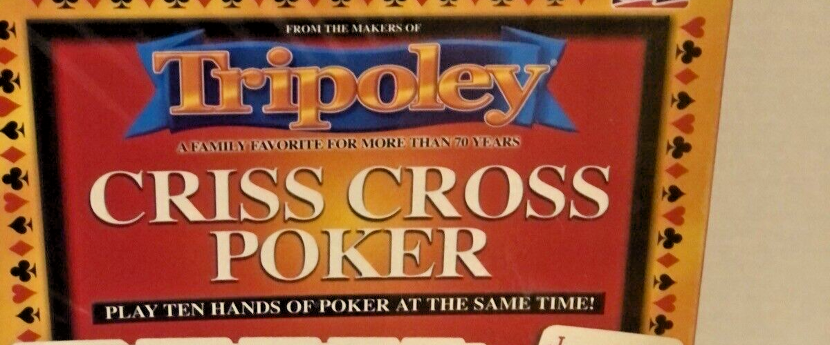 Tripoley Criss Cross Poker 2005 by Cadaco Board Games Ten Hands of