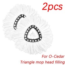 2x Replacement Heads Easy Cleaning Mopping Wring Refill Mop for O-Cedar Spin Mop