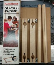 F.A. EDMUNDS SPLIT RAIL SCROLL FRAME CROSS STITCH, NEEDLEPOINT, 2997