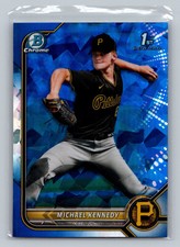 2022 1st Bowman Chrome Sapphire Michael Kennedy #BDC-128 Pittsburgh Pirates