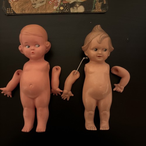 Poupée Cellba En Celluloïd Des Années 30 - Le Trésor De Grand-mère, Dans Sa Boîte D'origine !