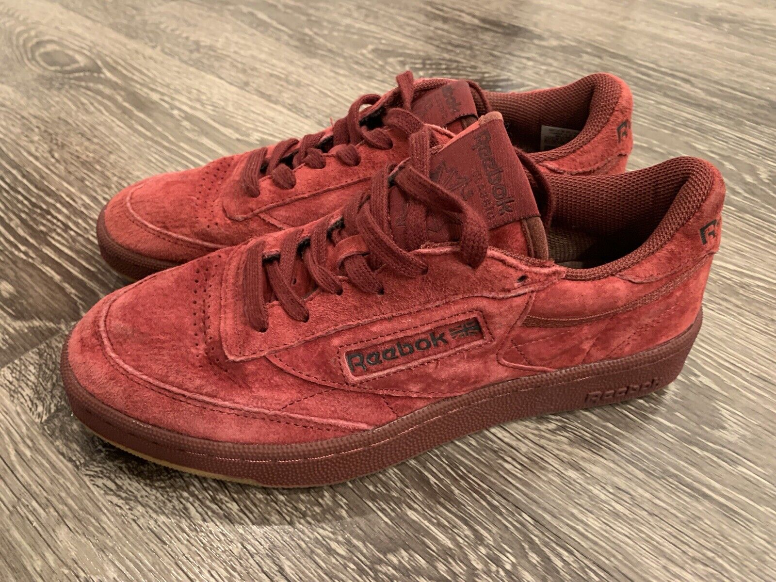 Reebok X Kendrick Lamar Club C 85 Dark Red Sneakers Sz | eBay