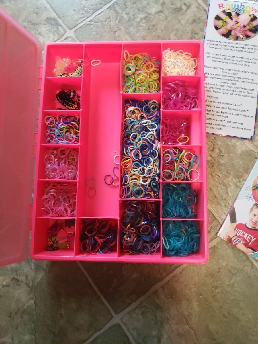 RAINBOW LOOM BRACELET MAKING MATERIALS (CASE/KITS with SUPPLIES