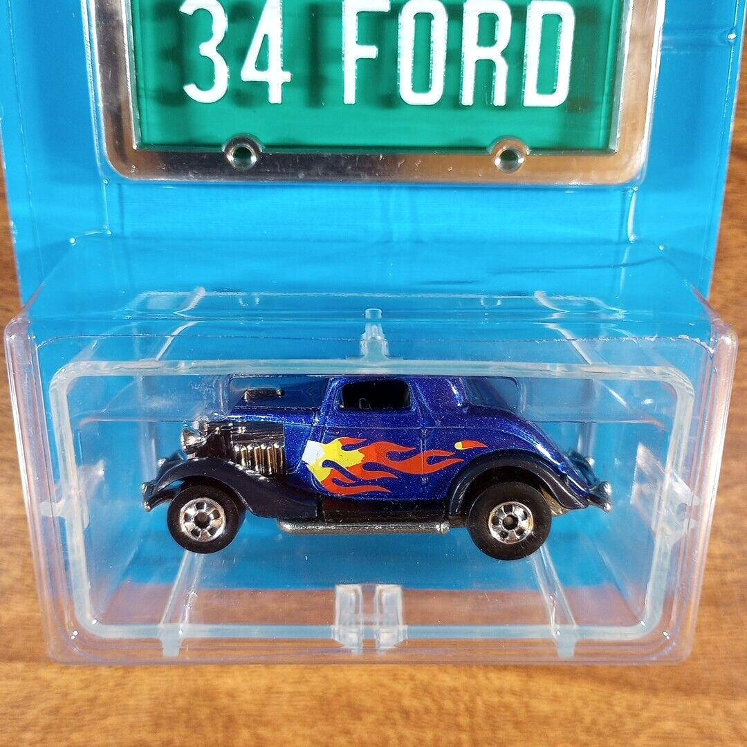 Hot Wheels Vintage Park N' Plates 3-Window '34 Ford MF Blue BW