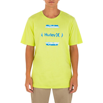 HURLEY MEN'S NATURAL GRAPHIC SHORT SLEEVE SHIRT XL