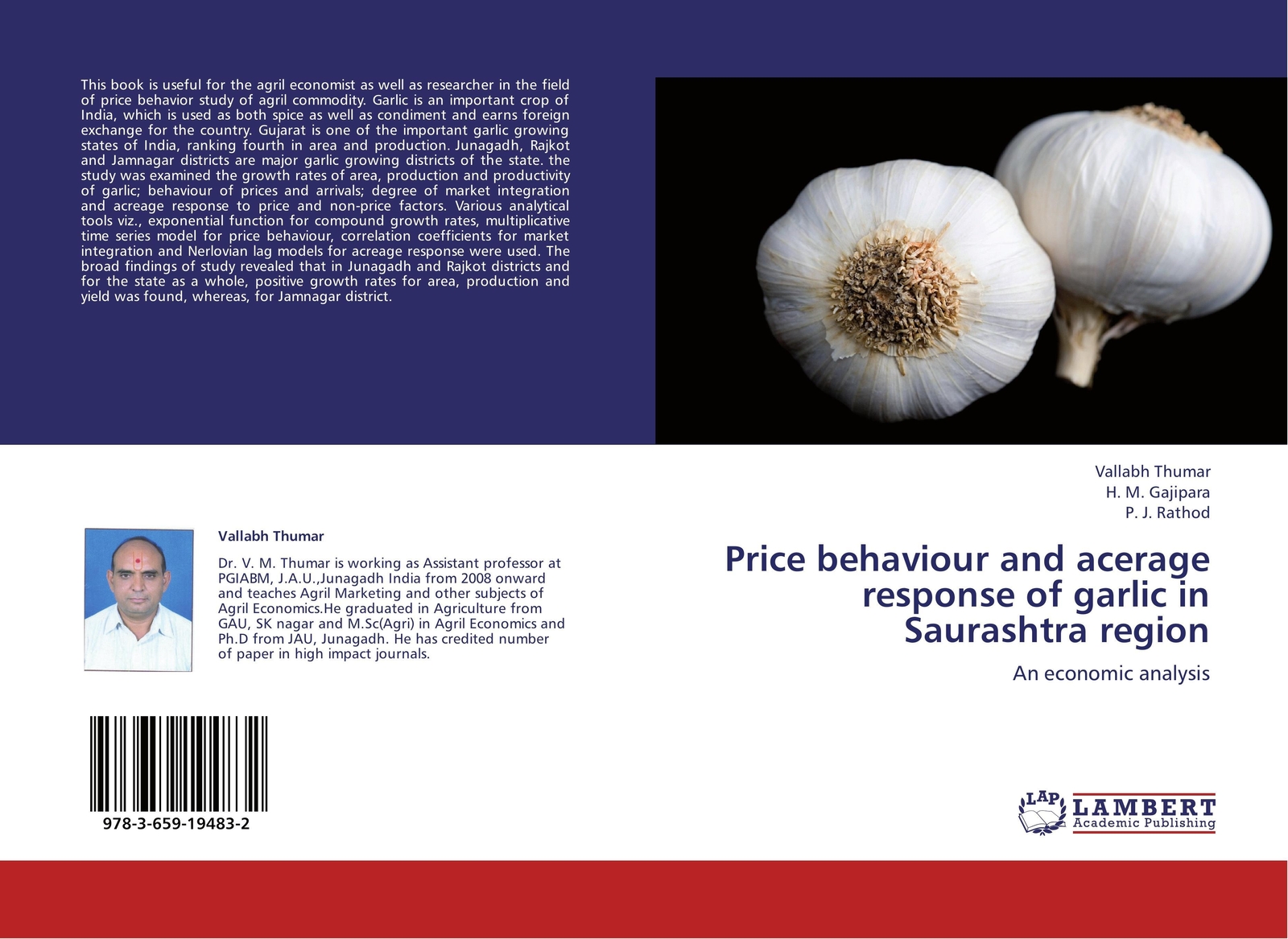 Thumbnail - Vallabh Thumar (u. A.) | Price Behaviour And Acerage Response Of