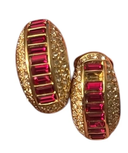 boucles d'oreilles clips vintage christian dior