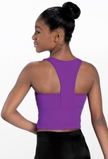 Dance Pre-Owned Crop Top Weissman MT12825 Medium Adult Purple Jazz Tap Hip Hop