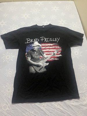 Brad Paisley Weekend Warrior World Tour T Shirt Adult Medium Black Country Men