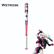 Bate de béisbol de madera maciza Escuadrón Suicida ISEKAI Harley Quinn Halloween Juegos con disfraces utilería