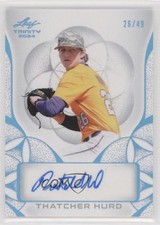 2024 Leaf Trinity Auto Platinum /49 Thatcher Hurd #BA-TH1 Auto 1l7v
