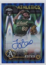 2024 Topps Chrome Rookie Blue RayWave Refractor /150 Joey Estes #RA-JES Auto ms9