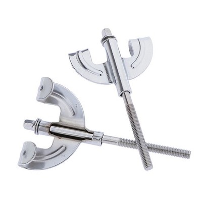 Bass Drum Claws Hook + Tension Rods Silver Assembly Mount Repair Replacement