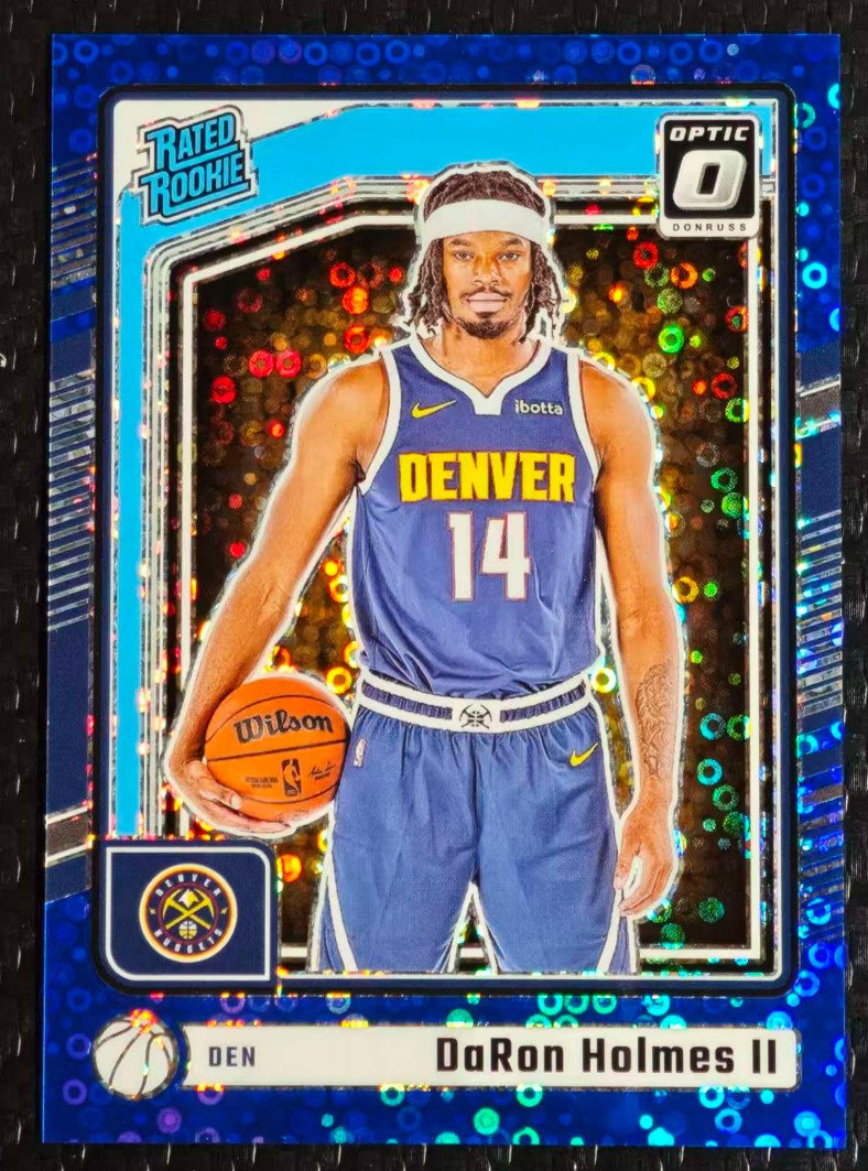 DaRon Holmes II 2024-25 Panini Donruss Optic 15/49 Blue Disco Rated Rookie #262