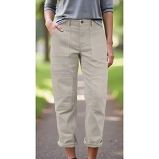 PILCRO BY ANTHROPOLOGIE Women  s Utility Jeans in Cream-Size 32W