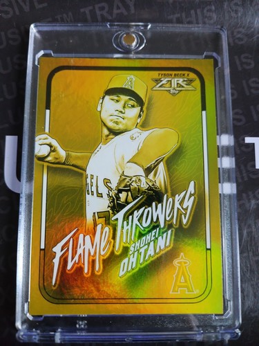 2022 Topps Fire - Flame Throwers Shohei Ohtani #FT-8 Gold Minted