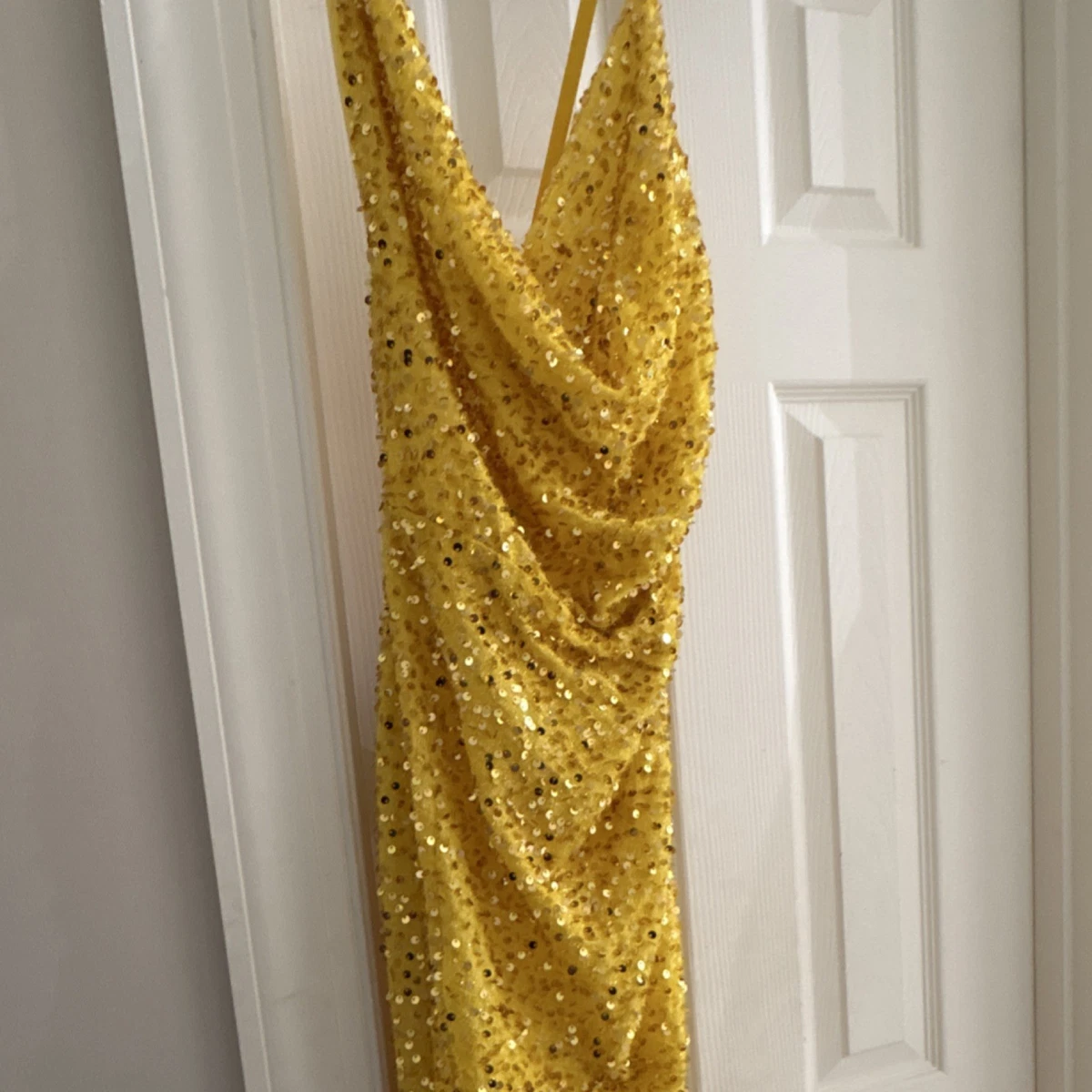 magic hour maxi dress in gold sequin Gold Maxi Dress – Stunning Sequined Gown main image 0