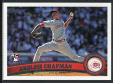 Aroldis Chapman 2011 Topps #110 Rookie Card Cincinnati Reds #2. rookie card picture