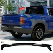 Fit For Honda Ridgeline Rear Spoiler Window Cab Roof Wing Gloss Black 2017-2026 Fit For Honda Ridgeline Rear Spoiler Window Cab Roof Wing Gloss Black 2017-2026
