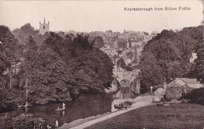 Knaresborough aus Bilton Fields (britische Manufaktur, unbenutzt, nicht verschickt)