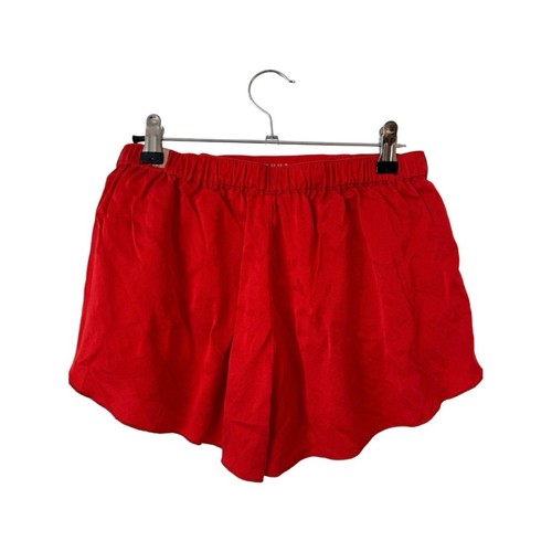 Lunya FULL SET Washable Silk Tulip Back Shorts Set Red XS Luxury Loungewear - Bild 8 von 10