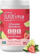 Ultima Replenisher Daily Electrolyte Powder Drink Mix 90-Serving Strawberry