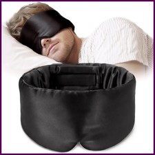100 Mulberry Silk Sleeping Mask Eyepatch Blocking Light Eyemask Soft Padded