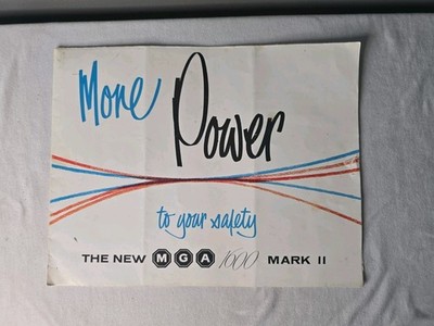 MGA 1600 MK II UK Sales Brochure More Power To Your Safety 1961 - Swanky Barn