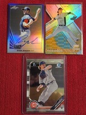 Ryan Jensen 2019 Leaf Metal Draft Purple Auto #25 ×3 Card Lot Cubs