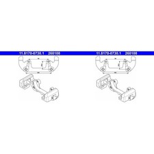 2X ATE BREMSSATTEL HALTER TRÄGER VORNE passend für BMW 3 Z3 Z4 