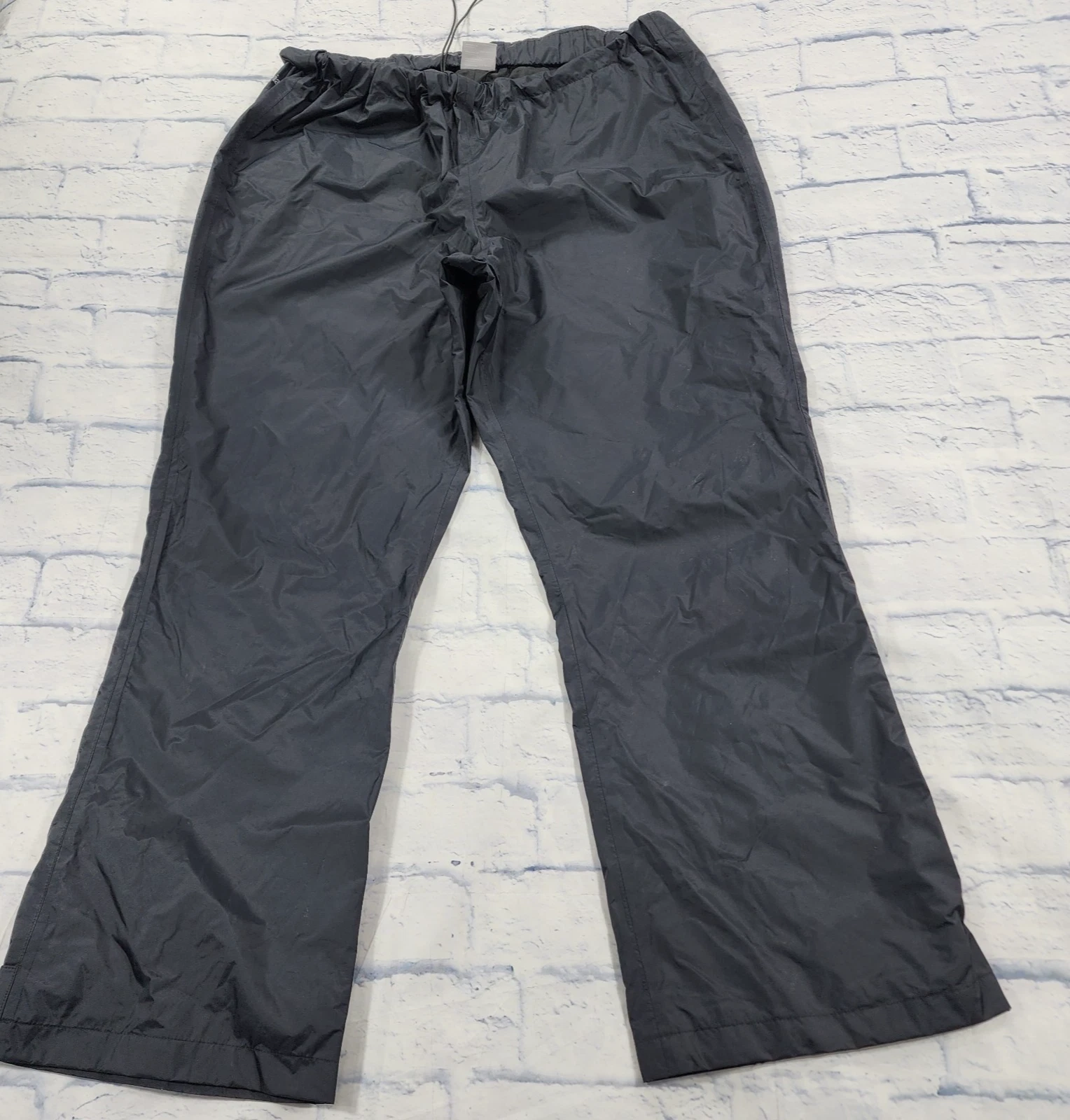 Columbia Rain Pants MENS XXL Rebel Roamer Omni Tech Waterproof Black Wide Leg
