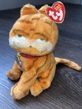 Ty BeanieBaby Garfield The Cat Plush Toy Ty Original Beanie Babies Hearttag Tag