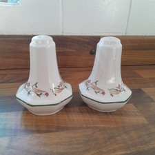 Johnson Brothers Eternal Beau Salt & Pepper Shakers Pair Octagonal