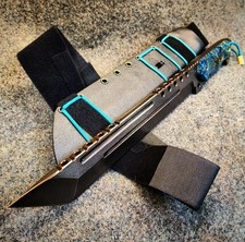Integrity Implements Noz Gen2 en D2 Burlwood machete cuchillo hecho a mano personalizado