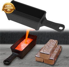 100Oz Troy Ounce Cast Iron Ingot Mold with Handle for Metal Casting