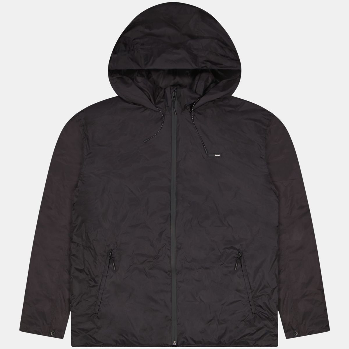 Rains Black Padded Nylon Jacket Size Meduim / Size M / Mens / Black / Nylon...
