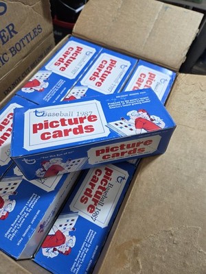ONE (1) 1987 Topps Baseball Picture Cards 500-Count Vending Pack Box 