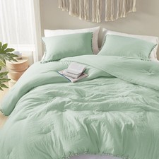 Codi Sage Green King Comforter Set - Boho Chic King: 104"W x 90"L,