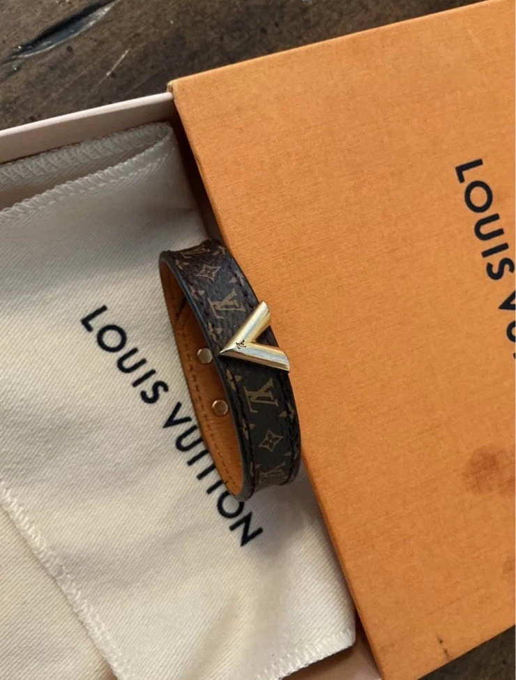 Louis Vuitton Leather Brown Fashion Bracelets for sale | eBay